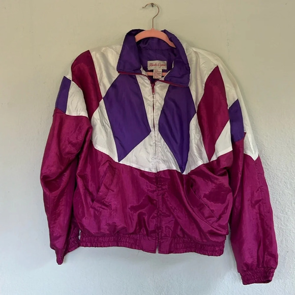Vintage 80s Rhoda Lynne Windbreaker Jacket L - Picture 2 of 10